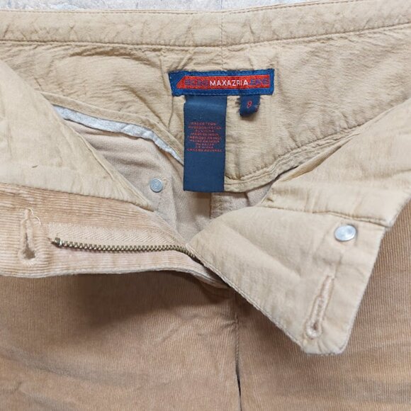 BCBG Maxazria Tan Corduroy Boot cut Pants Size 8 Womens - Picture 3 of 4